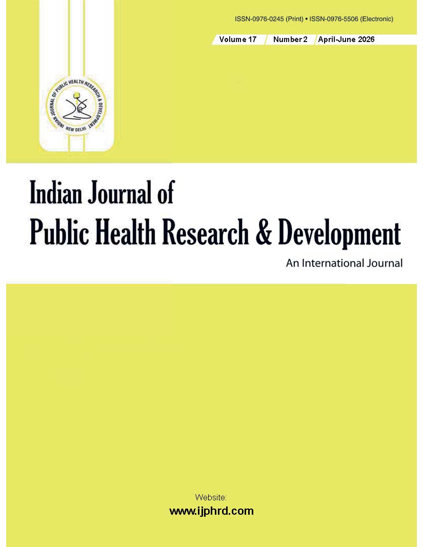					View Vol. 17 No. 2 (2026): Indian Journal of Public Health Research and Development
				